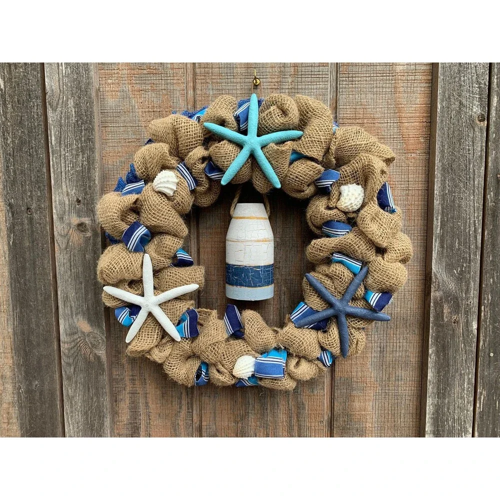 Coastal Nautical Natural Ruffled 18